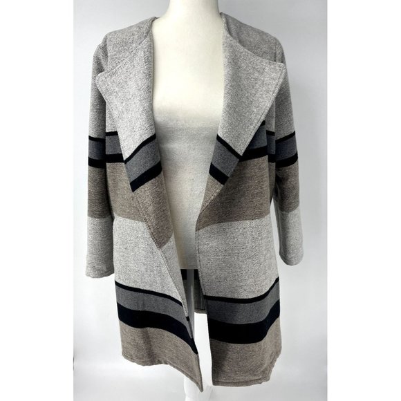 Cupcakes and Cashmere Open Striped Color block Jacket Size M - Picture 3 of 5